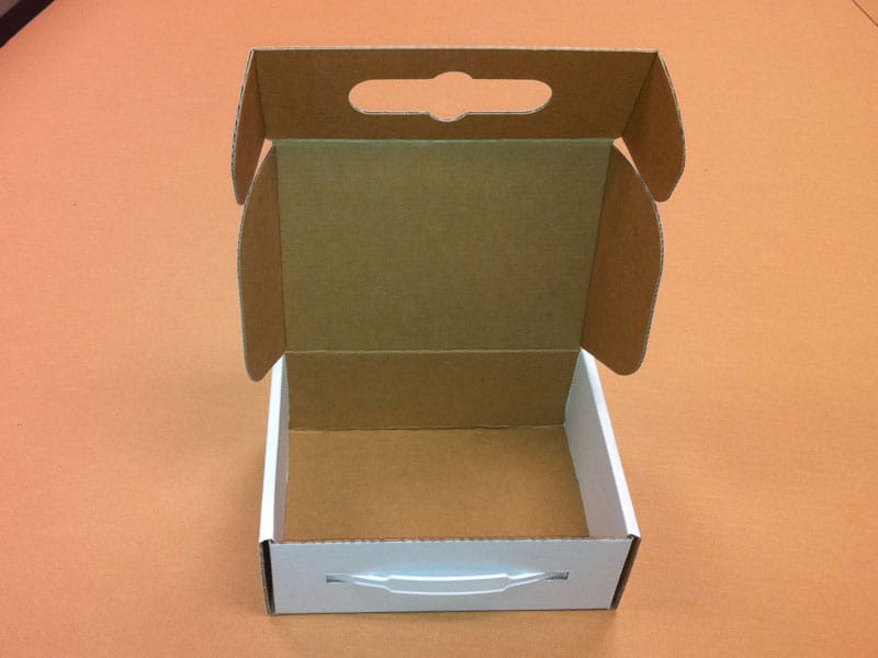 Di-Cut Carton with Heavy Duty Plastic Handle