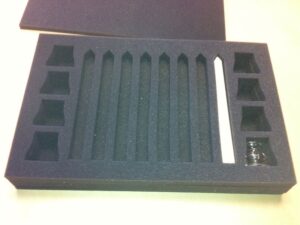 Di-Cut Grey Ether Foam Industrial Packaging