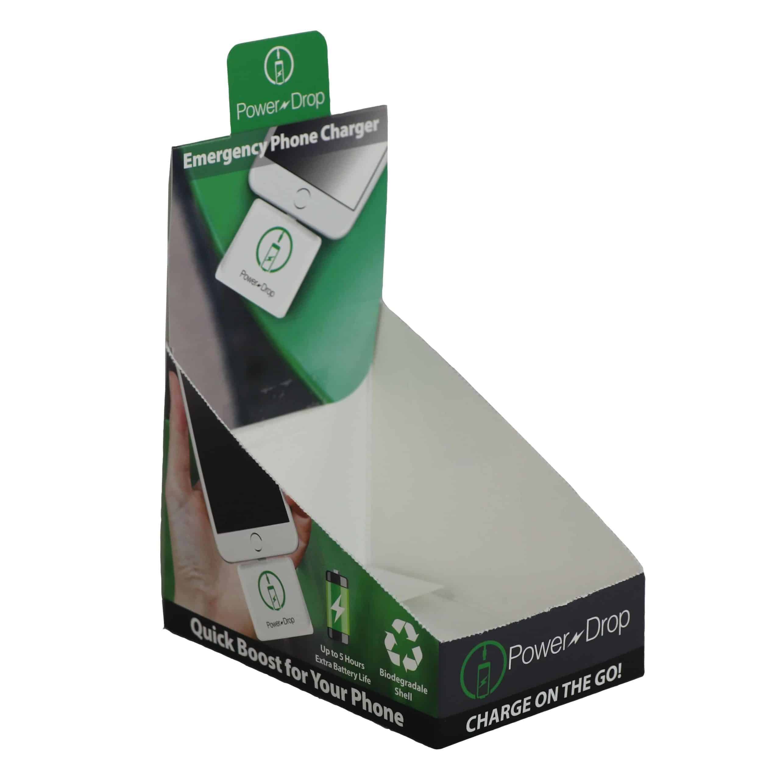 Pop UP Chipboard Counter Display – Power Drop