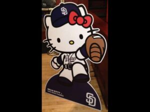 San Diego Padres Hello Kitty Standee