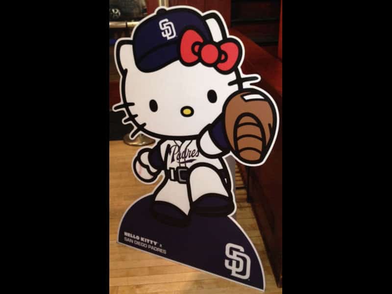 San Diego Padres Hello Kitty Standee