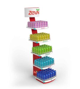 Zevia Hero Permanent Floor Display