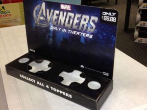 Avengers Corrugated Counter Display