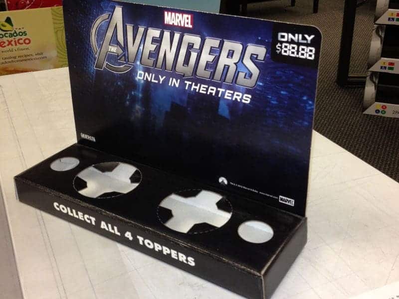 Avengers Corrugated Counter Display