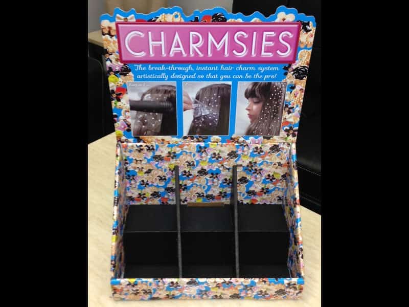 Charmsies Corrugated Counter Display