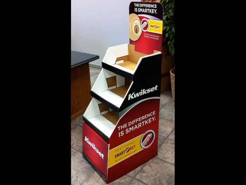 Kwikset Corrugated Floor Display