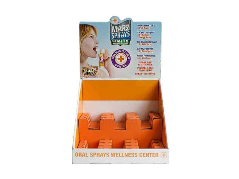 Marz Sprays Corrugated Counter Display