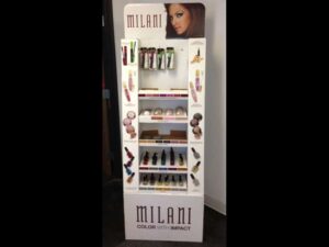 Milani Corrugated Floor Display