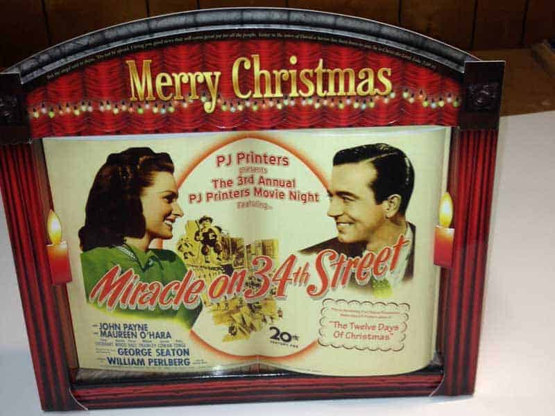 Miracle on 34th Street Chipboard Counter Display