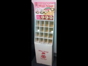 Miso Soup Corrugated Floor Display