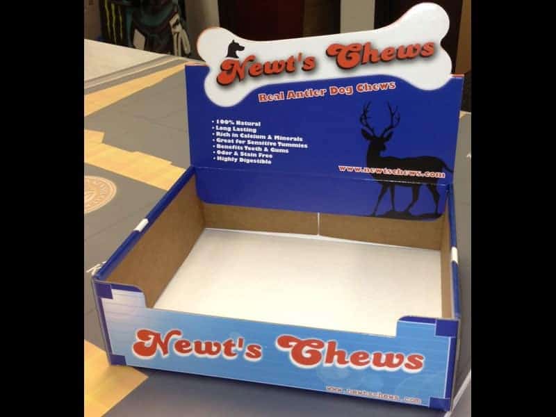 New Chews Corrugated Counter Display