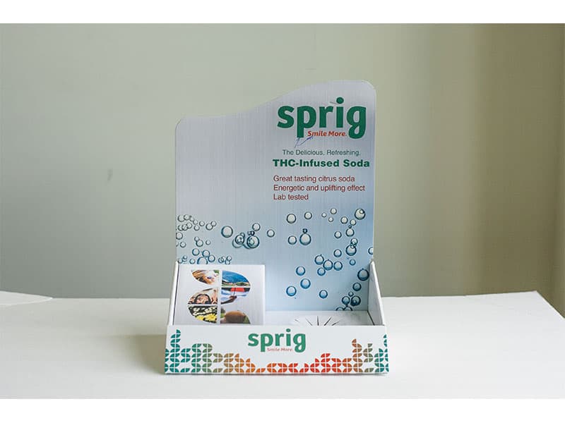 Sprig Corrugated Counter Display