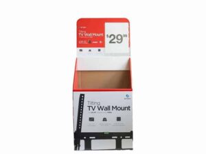 TV Wall Mount Corrugated Floor Display