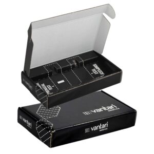 E Flute Corrugated Retail Box | Vantari – Open & Closed Box