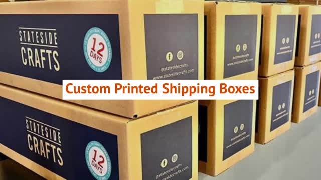 Custom Printed Shipping Boxes