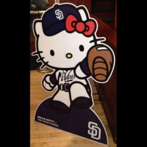 San Diego Padres Hello Kitty Standee