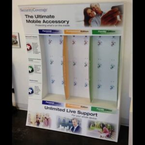 Security Coverage Permanent Floor Display