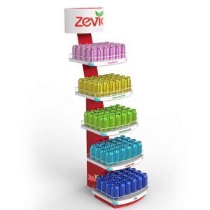 Zevia Hero Permanent Floor Display