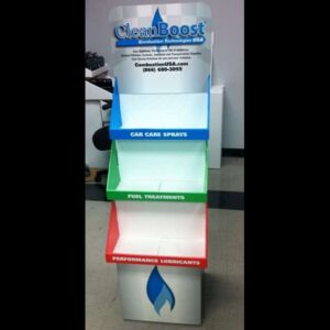 Cleanboost Corrugated Floor Display