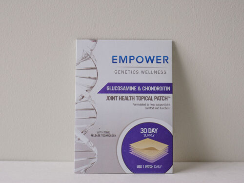 Bling Packaging Empower glucosamine chondroitin chipboard sleeve with custom retail packaging and branded supplement display design.