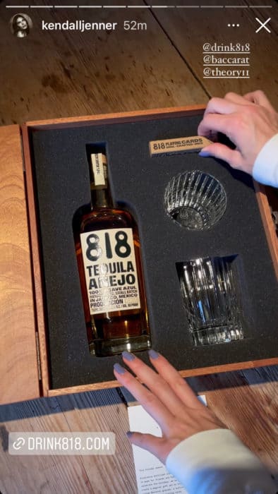 818 tequila packaging - Kendall Jenner