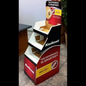 Kwikset Corrugated Floor Display