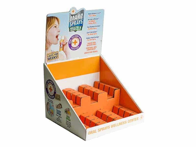 Marz Sprays Corrugated Counter Display
