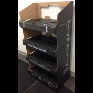 Tampico One Piece Corrugated Floor Display