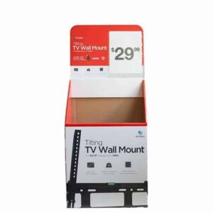 TV Wall Mount Corrugated Floor Display